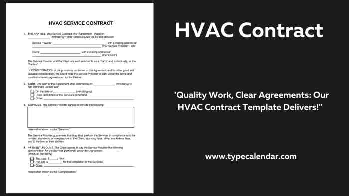 Hvac Maintenance Contract Template | PDF Template