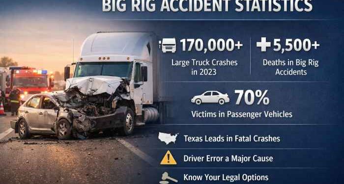 Broadside Accidents With a Big Rig - Olinde Law Firm