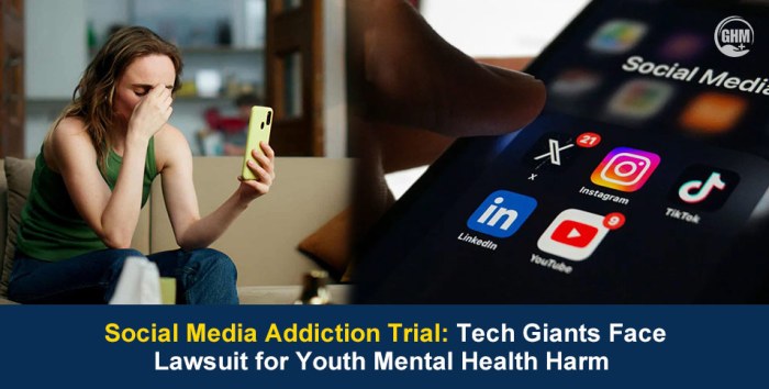 Youth social media addiction trial on Big Tech Platforms
